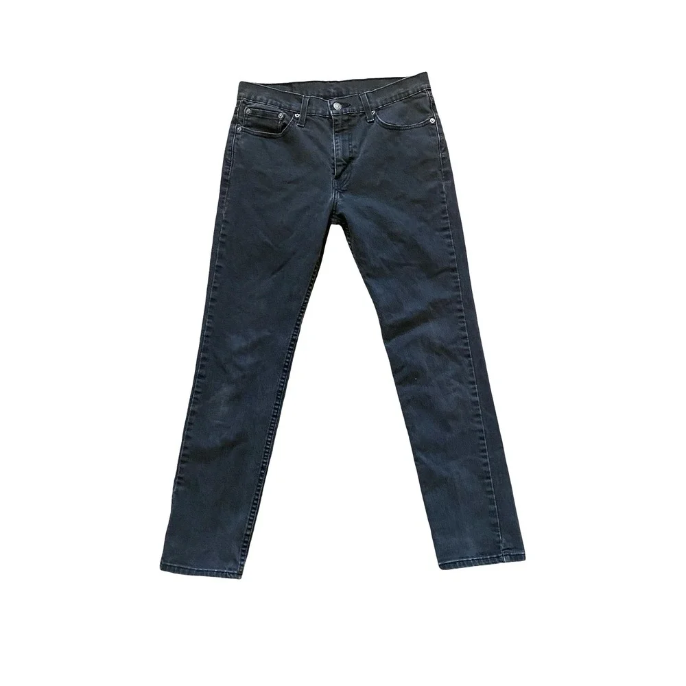 Levi's 511 Slim Fit Jeans Mens 32x30 Washed Black Denim